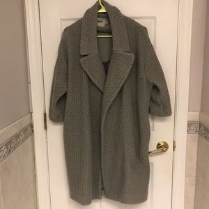 ASOS gray oversized coat size US 2